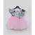 Blue Shimmer and Pink Glitter Net Frock