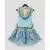 Blue Kurti with Kotta Print Fabric Sharara and Dupatta