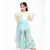 Blue Kurti with Kotta Print Fabric Sharara and Dupatta