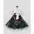 Green Printed Organza Lehenga with Tie Knotted Top