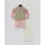 Green Print Jacket with Peach Kurta Set