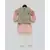 Green Print Jacket with Peach Kurta Set
