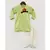 Green Kurta with Off White Dhoti Set