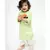 Green Kurta with Off White Dhoti Set