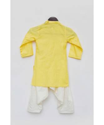 Yellow Kurta Dhoti Set 3