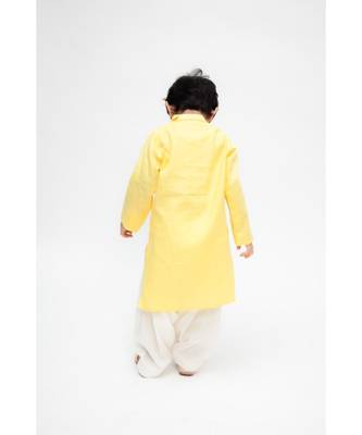 Yellow Kurta Dhoti Set 5
