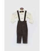 Lemon Yellow Shirt with Brown Checks Pant