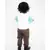 Acqua Shirt with Off White Waist Coat and Brown Checks Pant