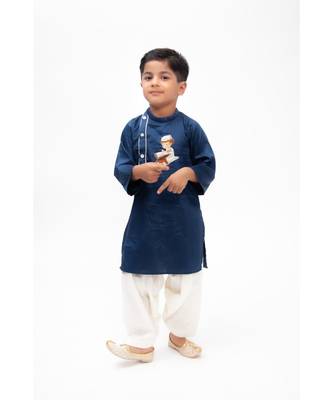 Blue Kurta Pant Set 4