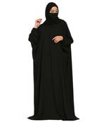 Basic Kaftan In Poly Moss Fabric