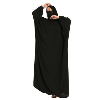 Basic Kaftan In Poly Moss Fabric 3