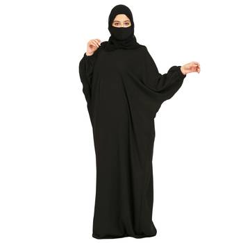 Basic Kaftan In Poly Moss Fabric 5