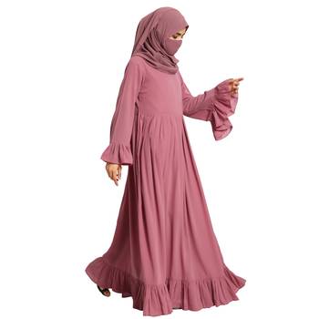 Designer Gown In Abaya Fit With Frills and Pleats. 3