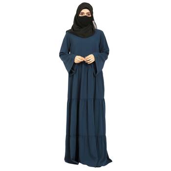 Layered Abaya With Frills 1