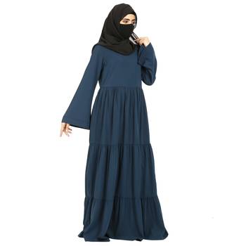 Layered Abaya With Frills 2