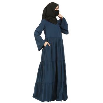 Layered Abaya With Frills 3