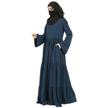 Layered Abaya With Frills 6
