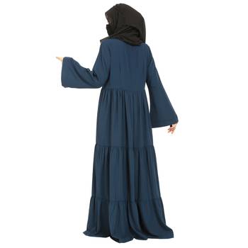 Layered Abaya With Frills 7