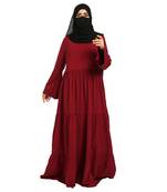 Layered Abaya With Frills