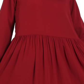 Layered Abaya With Frills 3