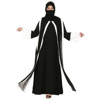 Dual Layer Gown In Abaya Fit 1