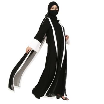 Dual Layer Gown In Abaya Fit 2