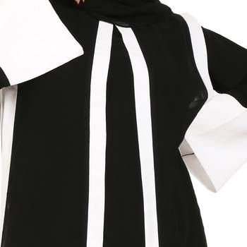 Dual Layer Gown In Abaya Fit 4