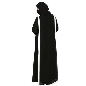 Dual Layer Gown In Abaya Fit 7