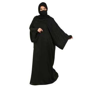 Modest Kaftan With Stonework and Matching Hijab 6