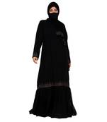 Modest Dress Gown With Stomework And Matching Hijab.