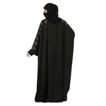Modest Kaftan With Stonework and Matching Hijab 7