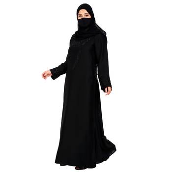 Modest Dress Gown With Stomework And Matching Hijab. 3