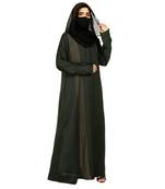 Modest Dress Gown With Stomework And Matching Hijab.