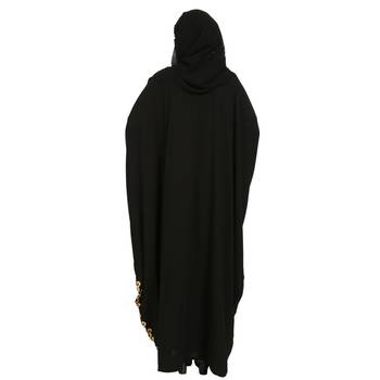 Emirati Style Embroidered  Gown In Abaya Fit With Matching Hijab 6