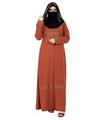 Modest Dress Gown With Stonework And Matching Hijab.
