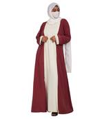 Attached Shrug Abaya In Dual Color.