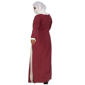 Attached Shrug Abaya In Dual Color. 7