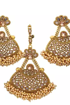 Gold gold plated antique gold Copper  Pair of Earrings