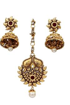 Gold gold plated antique gold Copper  Pair of Earrings