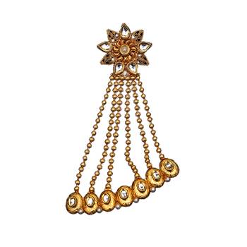White gold plated antique gold Copper  MangTikka 3