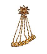 White gold plated antique gold Copper  MangTikka