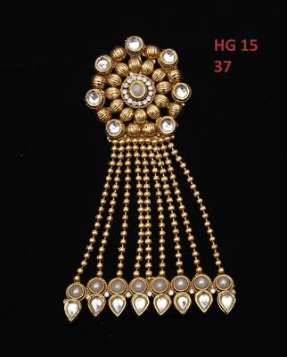 White gold plated antique gold Copper  MangTikka 4