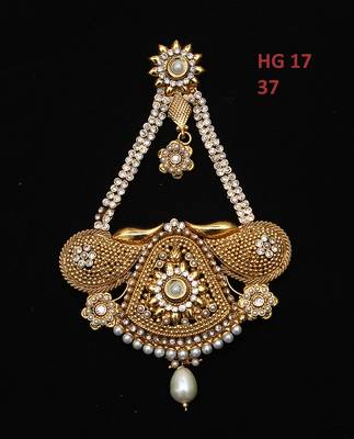 White gold plated antique gold Copper  MangTikka 2
