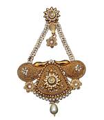 White gold plated antique gold Copper  MangTikka