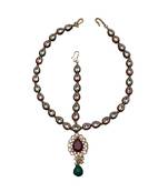 Red gold plated antique gold Copper  MangTikka