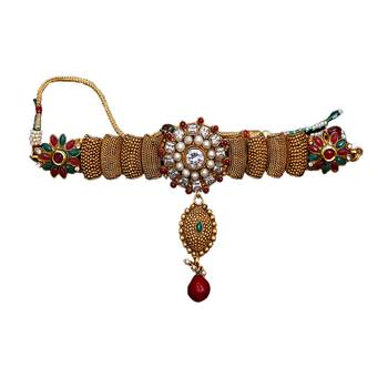Gold gold plated antique gold Copper  Hath phool 2