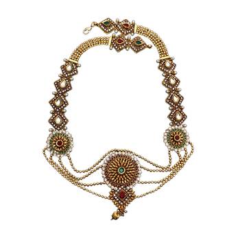 Gold gold plated antique gold Copper  Kamaband 3