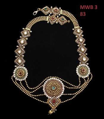 Gold gold plated antique gold Copper  Kamaband 4