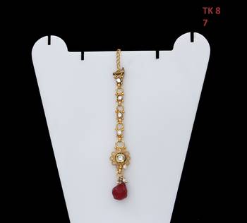 Red gold plated antique gold Copper  MangTikka 4