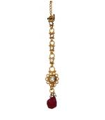 Red gold plated antique gold Copper  MangTikka